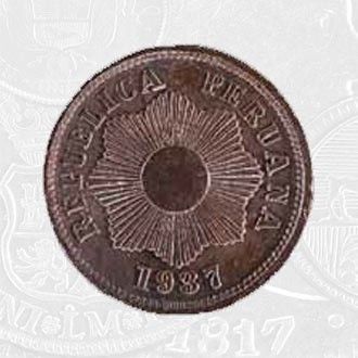 1937 - 1 Centavo Coin Lima Mint (coin front)