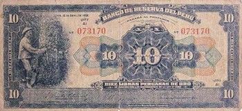 1922 - 100 Soles de Oro Provisional banknote (front)