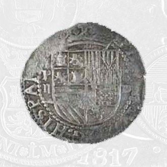 1572-1588 - 2 Reales Coin Lima Mint (coin front)