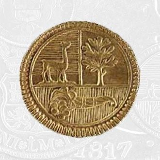 1826 - A Half Escudo Coin Cuzco Mint (coin front)