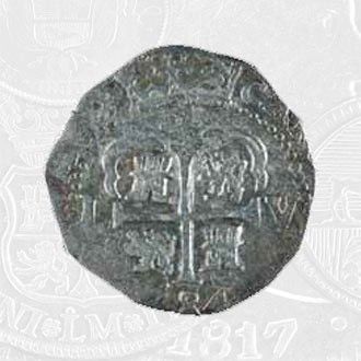 1684 - 2 Reales Coin Lima Mint (coin front)