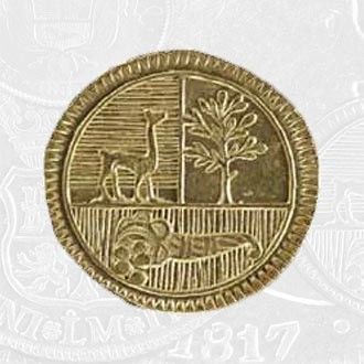 1827 - A Half Escudo Coin Lima Mint (coin front)