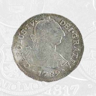 1789 - 2 Reales Coin Lima Mint (coin front)