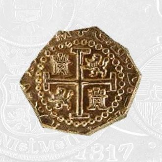 1698 - 2 Escudos Coin Cuzco Mint (coin front)