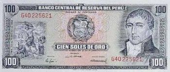 1968 - 100 Soles de Oro banknote (front)