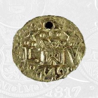 1742 - 1 Escudo Coin Lima Mint (coin front)