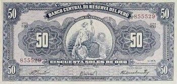 1962 - 50 Soles de Oro banknote (front)