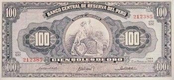 1964 - 100 Soles de Oro banknote (front)
