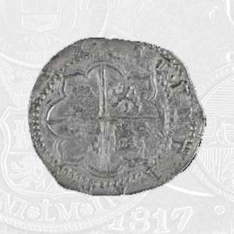 1574-1616 - 8 Reales Coin (R) Potosi Mint