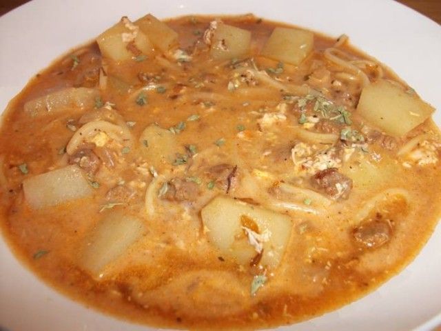 Sopa Criolla - Sopa a la Minuta