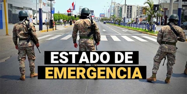 Peru extends the state of emergency in 44 districts