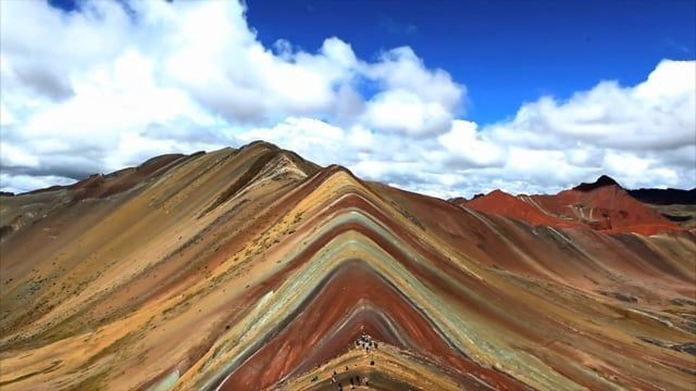 The Rainbow Mountain in Peru