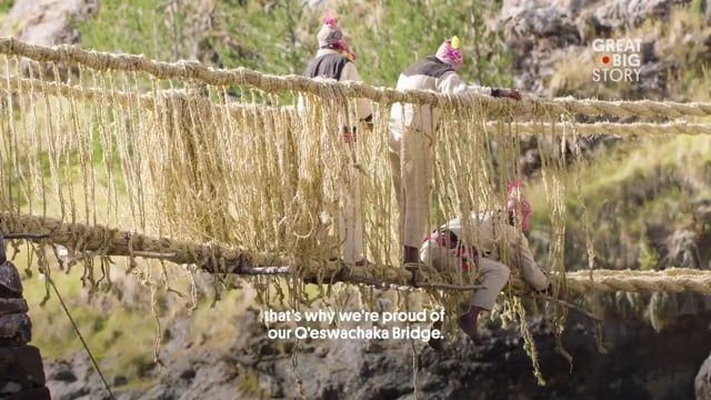 Cross a canyon on Peru's last handwoven bridge