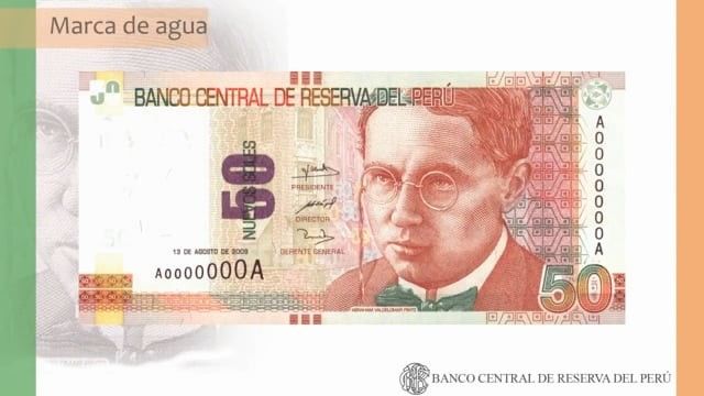 Security Elements S 50 Peruvian Banknote