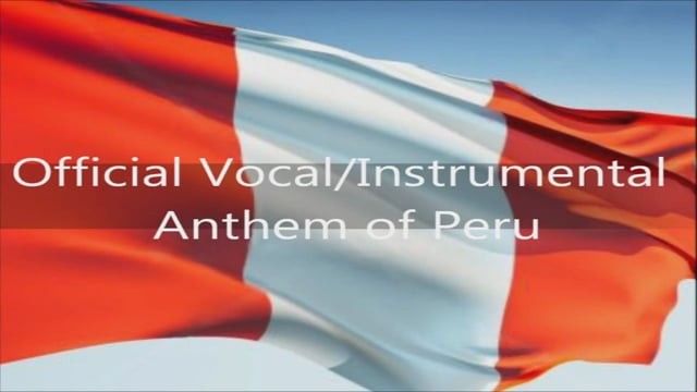 National Anthem of Peru in Spanish