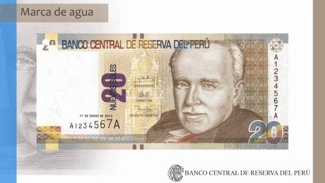 Security Elements S 20 Peruvian Banknote